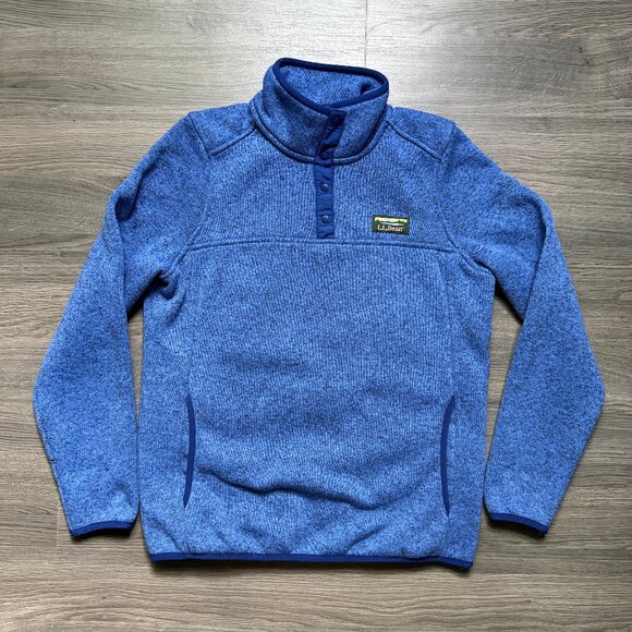 L.L. Bean Women's Sweater Fleece Pullover - Blue - Picture 1 of 6